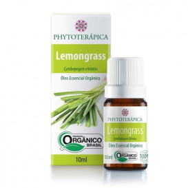 oleo essencial de lemongrass organico 10ml phytoterapica