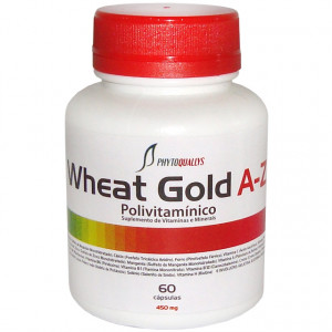 Polivitamínico Wheat Gold A-Z 450 mg c\ 60 cápsulas (Suplemento de Vitaminas e Minerais)